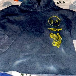 Twenty one pilots crop hoodie